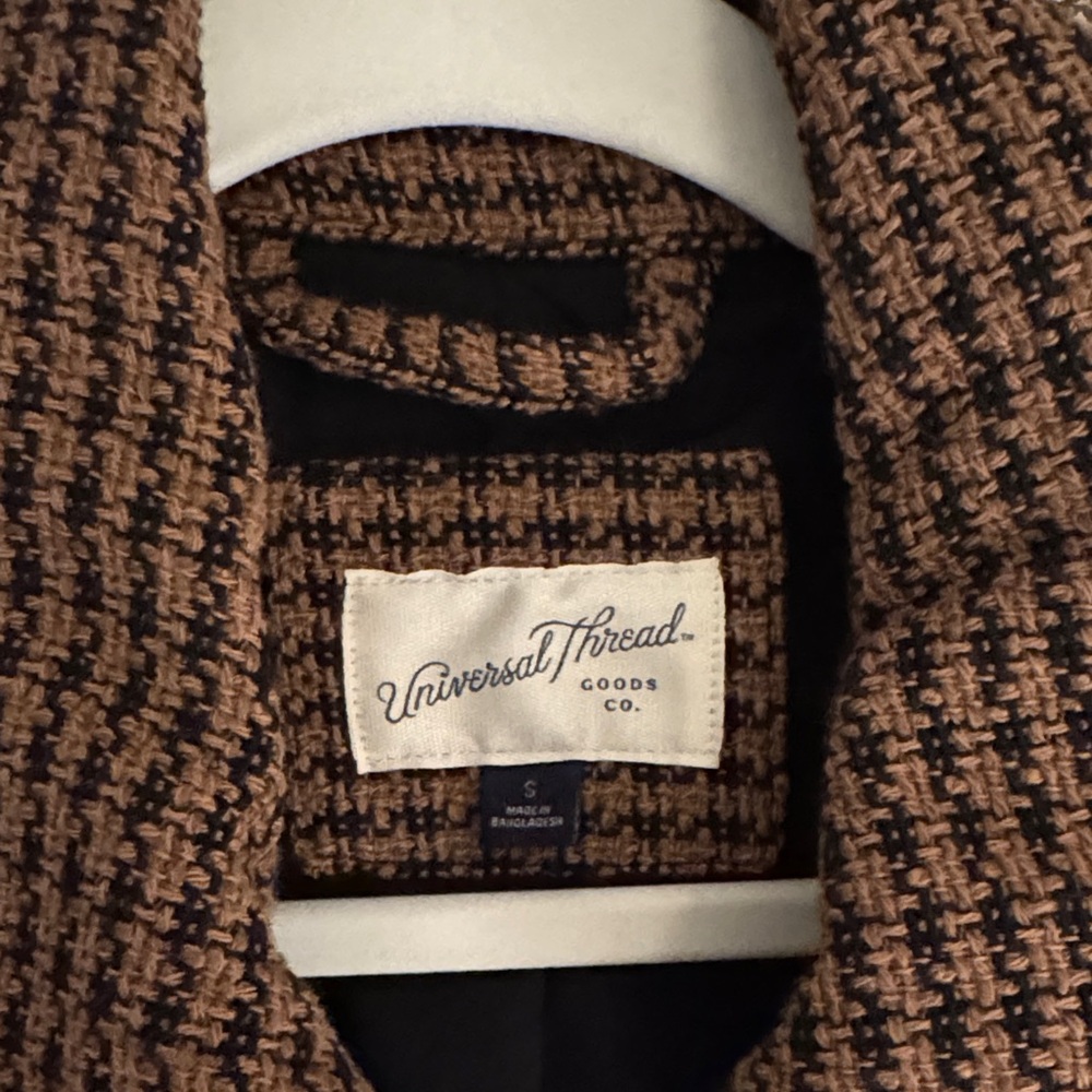 Universal Thread Brown And Black Houndstooth Blaz… - image 2